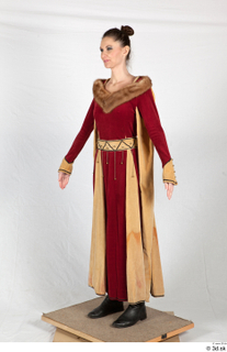  Photos Medieval Queen in dress 1 Medieval Queen Medieval clothing a poses whole body 0002.jpg